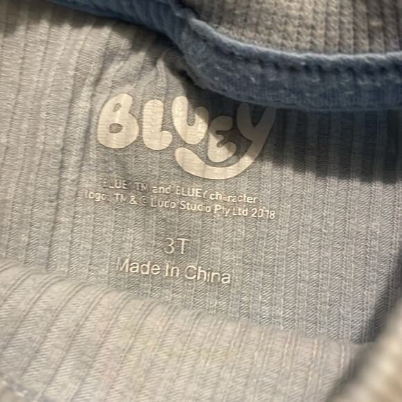 Bluey Toddler Girls Tee and Ribbed Shorts Set Size 3T Drawstring Shorts Tee - Picture 3 of 6